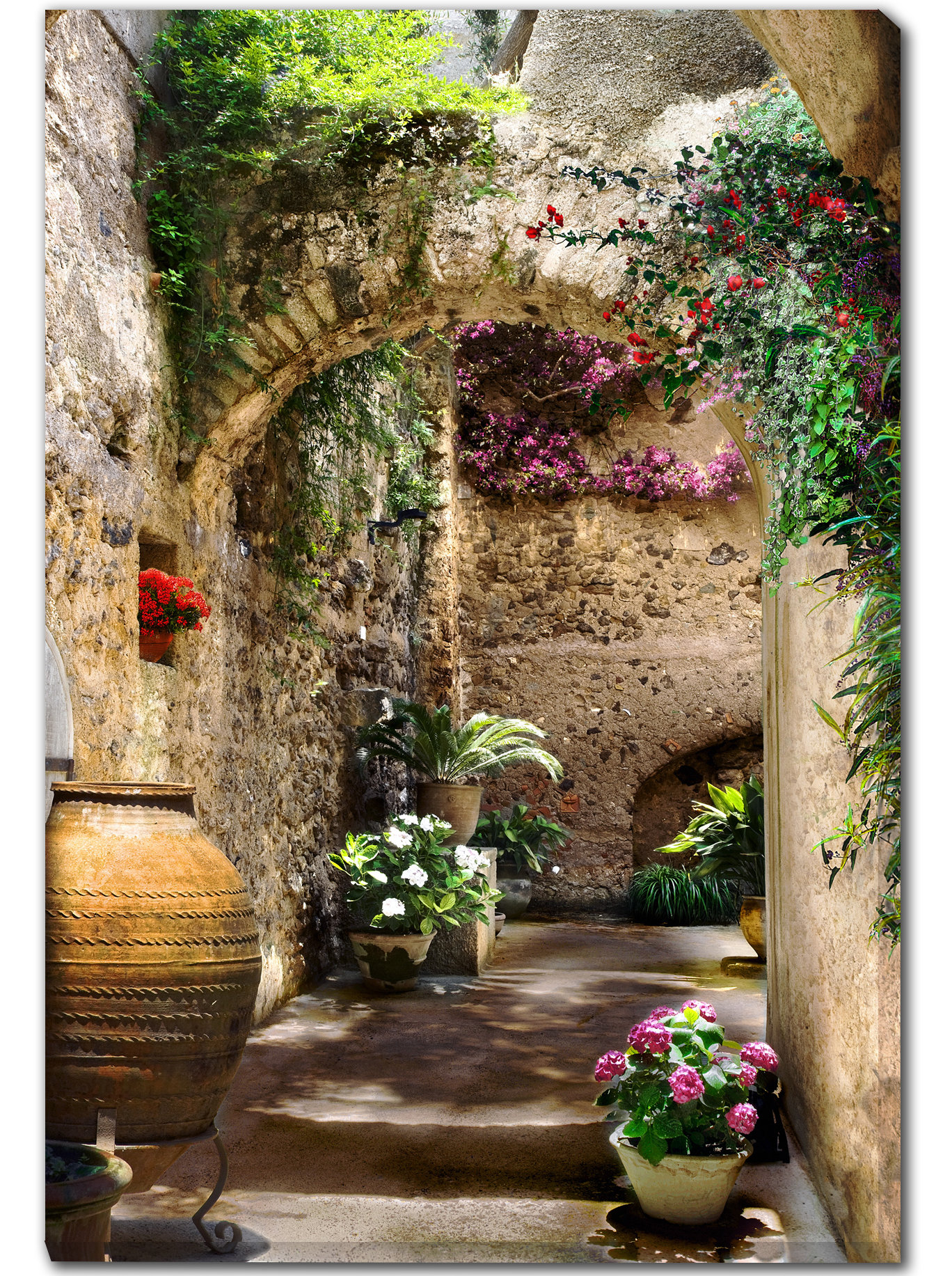 Red Barrel Studio Aragonese Arches Outdoor Wall Canvas Art